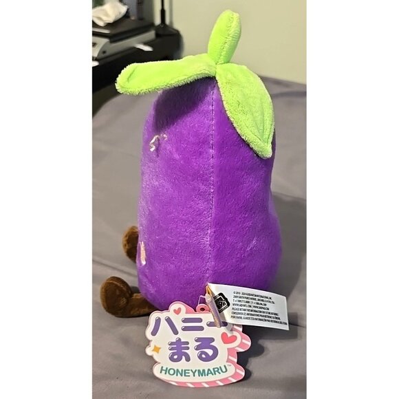 Edward the Eggplant 8" Plush Size Toy Plushie by Honeymaru Wink Wink NEW - Picture 13 of 13